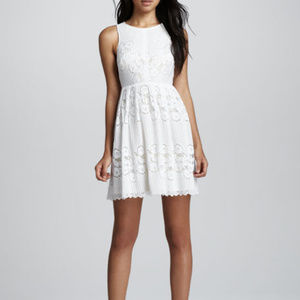 Free People "Rocco" Lace, White & Yellow Dress